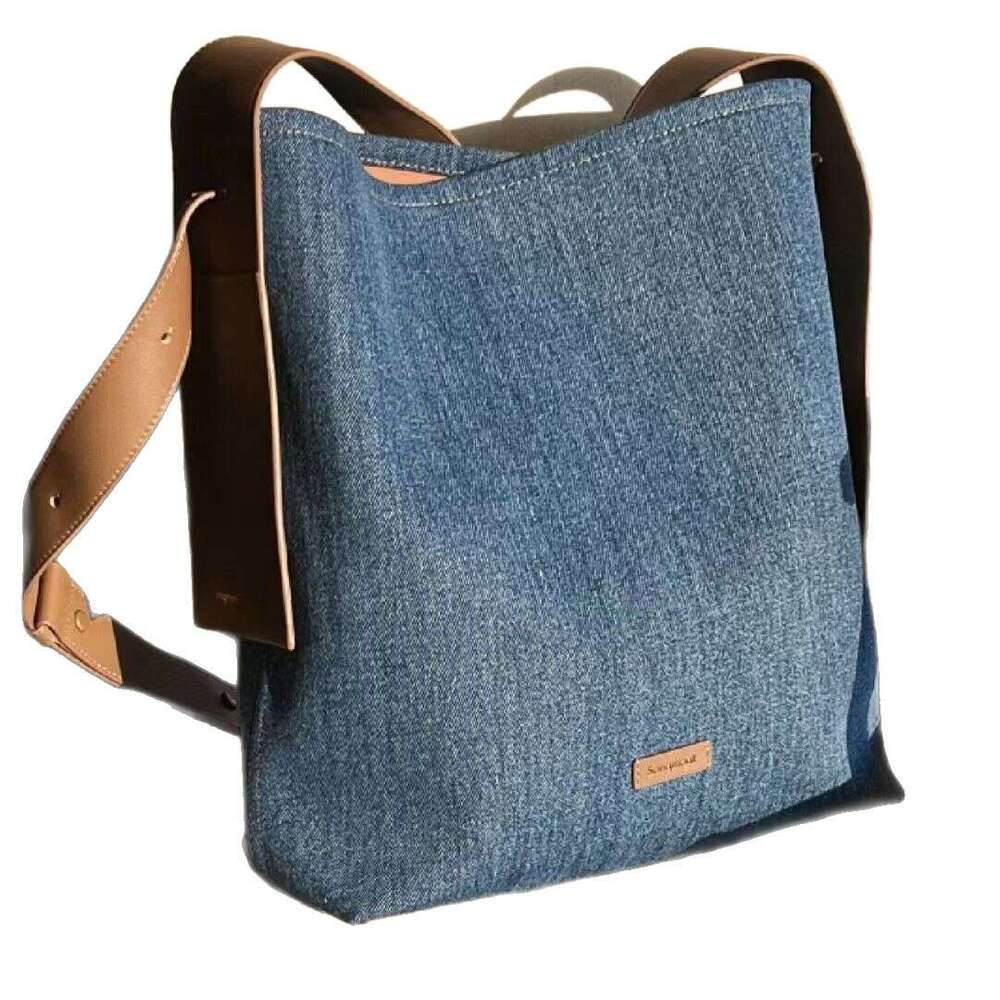 2026 New Genuine Leather Hanging Ear Tote Bag For Women 14 Inch Laptop Bag Large Capacity Shoulder Crossbody Bag Luxury Commute Bag SENYY