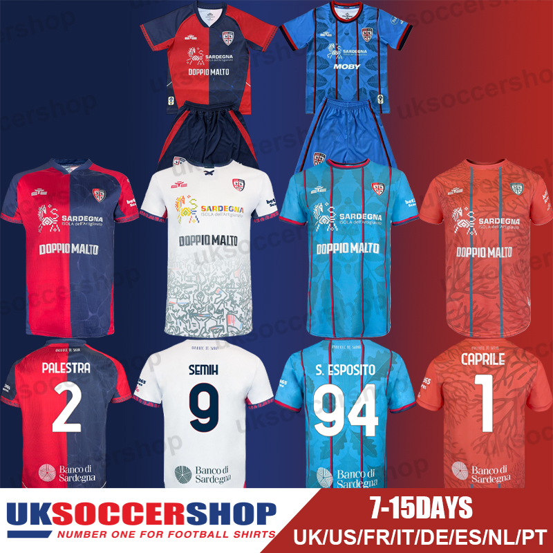 Cagliari Football Jerseys 25 26 Soccer Jerseys 26 27 Retro Football Shirts Tops Kits Men Kids Women Fans Player 3XL 4XL