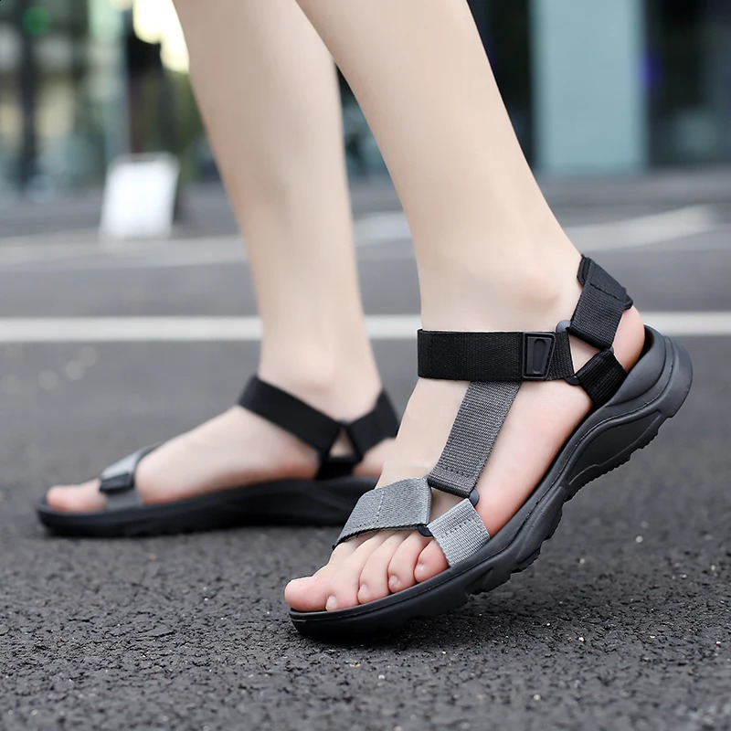 Men Sandals Non-slip Summer Flip Flops High Quality Outdoor Beach Slippers Casual Shoes Mens shoes Water Shoes 9072 260625 - view 5