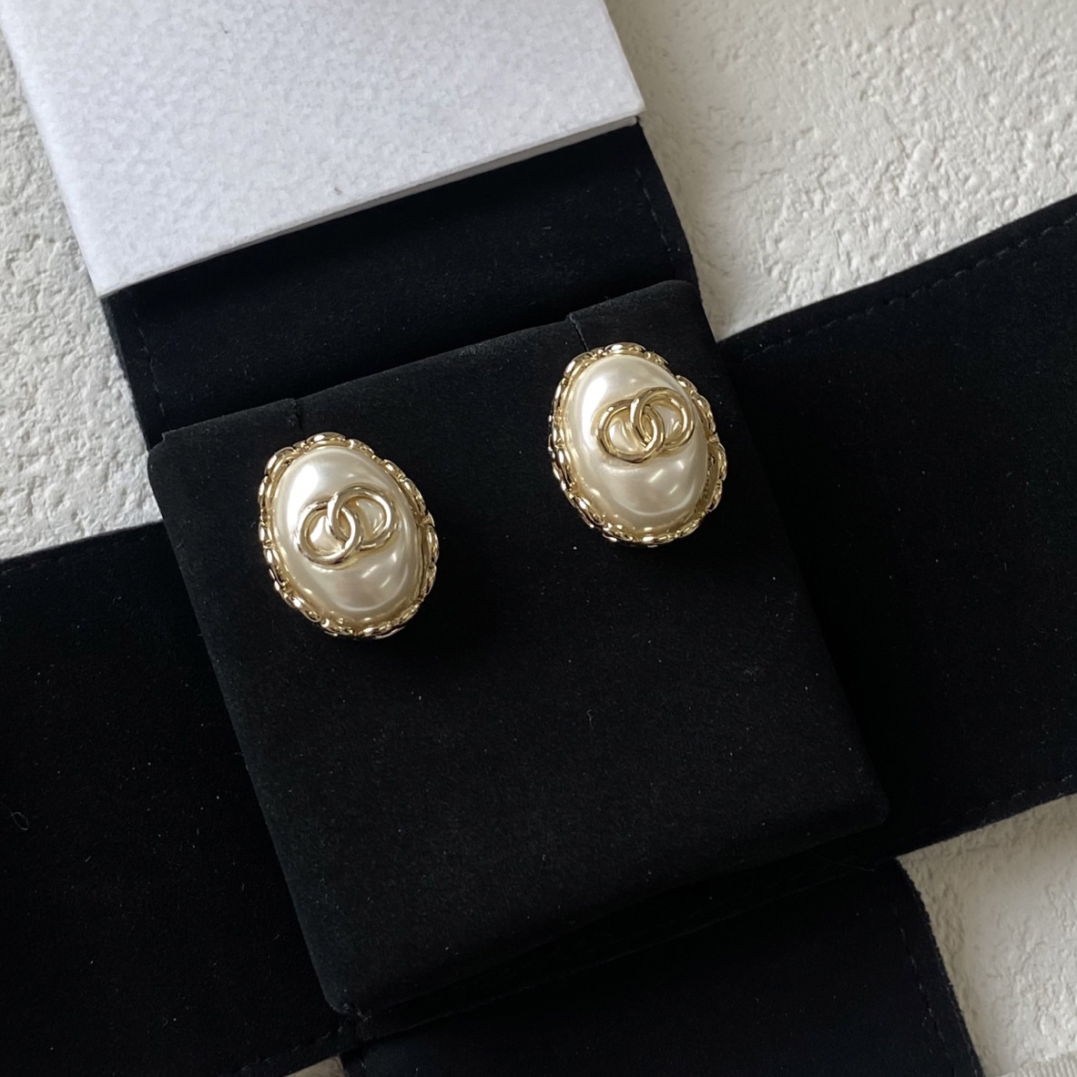 Classics Designer Letter EarringsStud Brass Copper Geometric Famous Women's Round Crystal Rhinestone Pearl Stamps Earrings Wedding Party Jewerlry