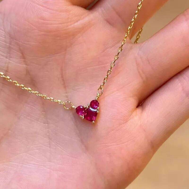 Jewelry Set Necklace Zircon Heart Design For Women Luxury Designer 14K Gold Plated Hypoallergenic Stainless Steel Stainless Steel Wedding Anniversary 