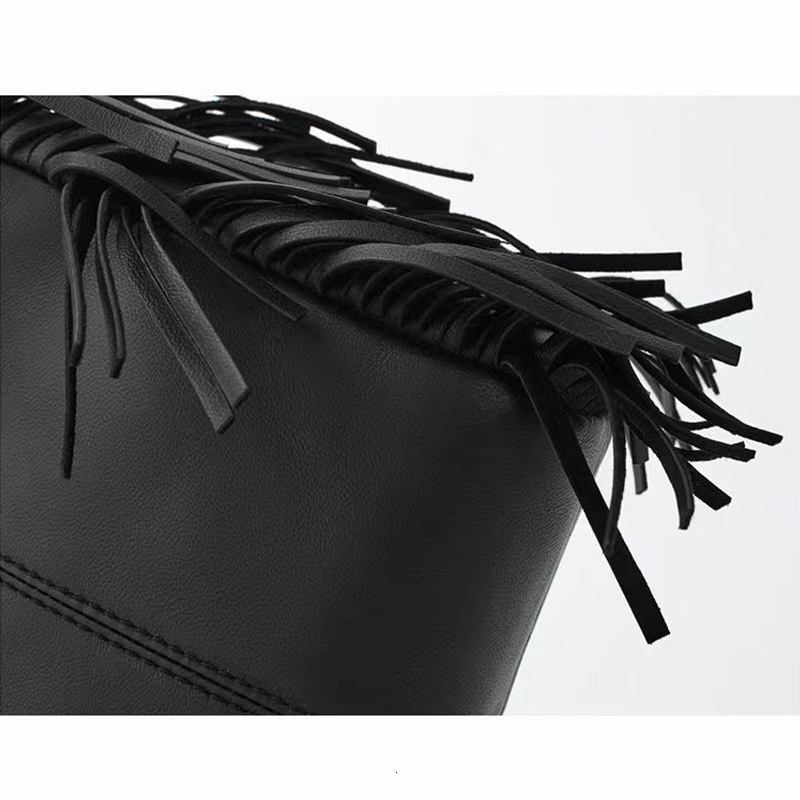 New Fashion Maje Shoulder Black PU Soft Crossbody Bag Large Capacity Retro Women's Handbag