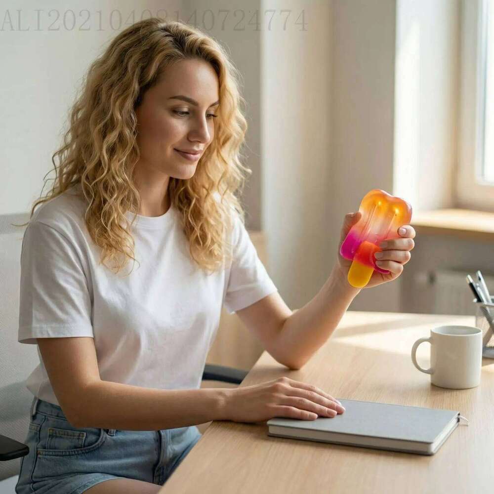 Schylling Needoh Nice Sensory Nice-Sicle Stress Relief Squishy Cube Anti-Anxiety Squeeze Object For Focus ADHD Population