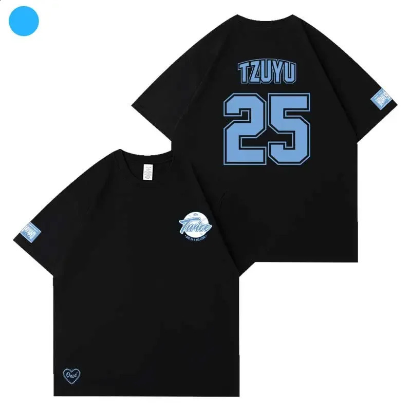 2025 TWICE T-shirt Mens and Womens Fashion Nude T-shirt Womens Leisure Sports Unisexes Large Street Y2K Vintage T Shirt 260413