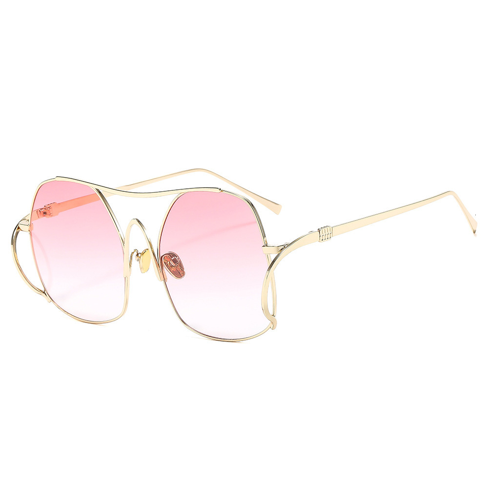 New Style Large Frame Personality High-end Fashion Trend Versatile Internet Celebrity Women's Sunglasses - view 6
