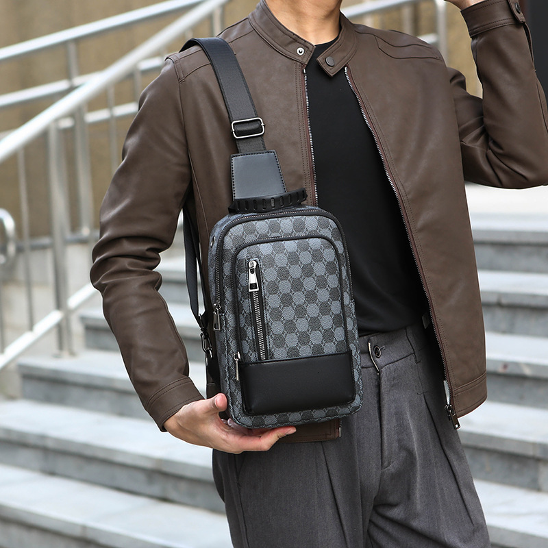 Style New Men's 2026 Multifunctional Chest Crossbody Single Shoulder Bag Casual Student Trendy Brand Small