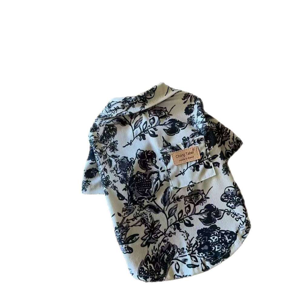 Famous brand Dog clothes Japanese retro spring autumn suitable Teddy Schnauzer Bichon and other pets same style shirt for cats anti shedding in summer