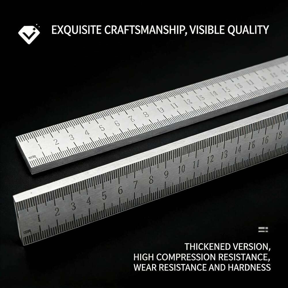 50cm Longquan Ruler Quenched Stainless Steel Car Window Breaker | Industrial Grade Measuring Tool