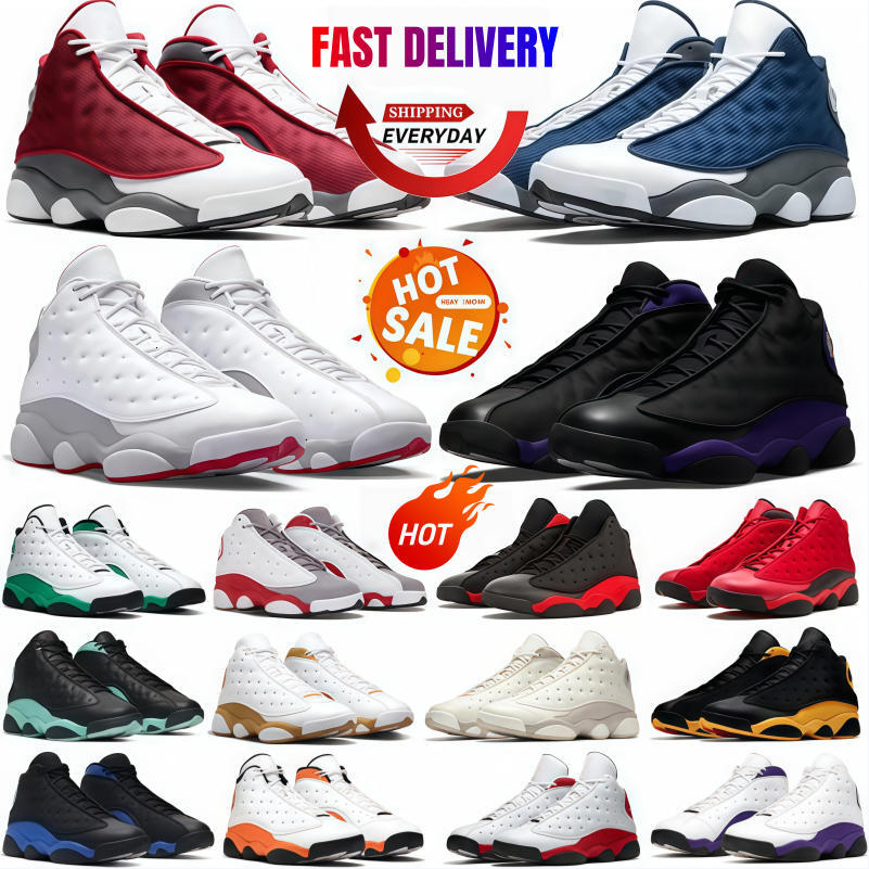 13 13s Basketball Shoes Designer Shoes Panda J13 Outdoor Sneakers For Men Women Red Black White Flint Wheat Wolf Grey Playoffs Purple Cap Gown Sports Trainers