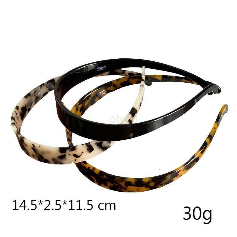 1pcs Sleek Thin Headband Women Chic Tortoise Shell Finish Trendy Accessory Stylish Edgy New Headwear For Daily Hair Styling Look H260414