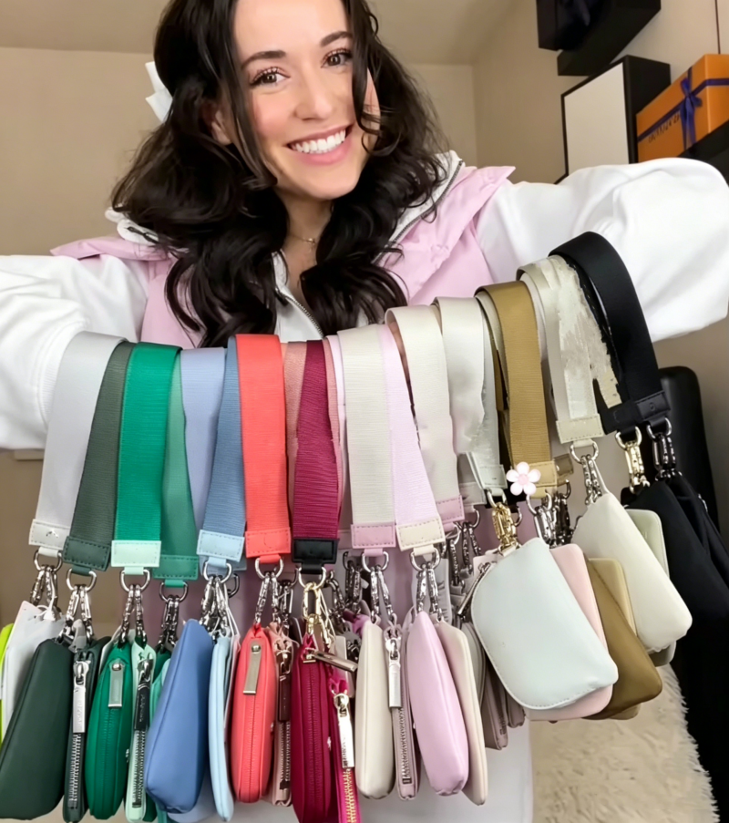 Designer Yohain Bag Dual Pouch Wristlet Heart Mini Around Keychain Wallet Coin Purse Pocket bag coin purse key bag mini bag Valentines Day Gift