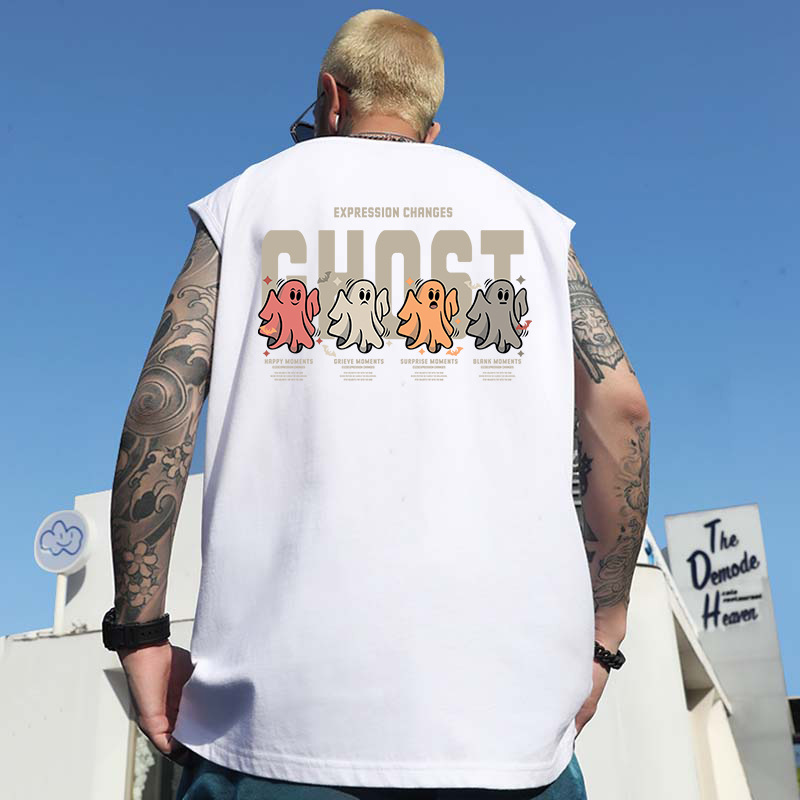 Summer Men's American Streetwear Athletic Tank Tops | Oversized Up to 300 Lbs Big & Tall Sleeveless Tees for Layering