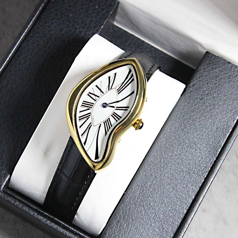 Alien Crash Melt Twist Y2K Watch kiosk Men's Fashion Trendy Retro Advanced Instagram Design 26W0414