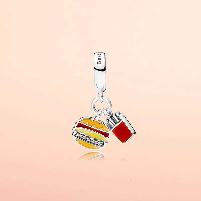 925 Sterling Silver Avocado Doughnut ry Lemon Charm Pendant DIY Wens Exquisite Bracelet Jewelry Gifts X260414 - view 4