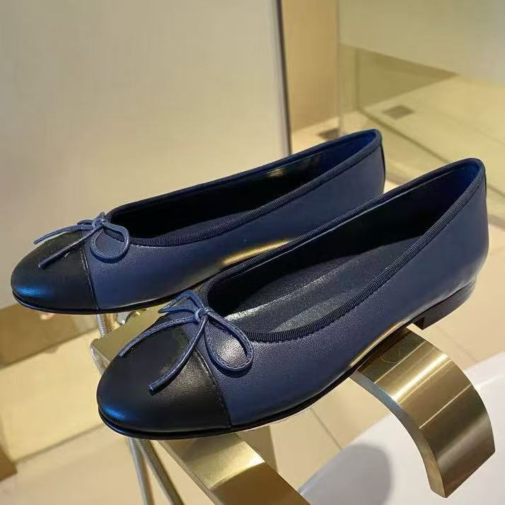 Rhinestone genuine leather Mesh Mary Jane Ballet Flat shoes Mesh mules clog slide loafers ballerina Flat dress Luxury designer shoe colored high quality leath