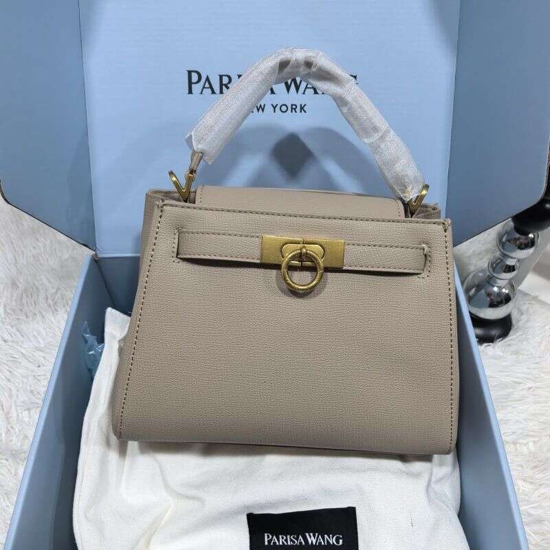 French Style Parisa Wang High Version Madison Genuine Leather Top Handle Bag Women Luxury Shoulder Crossbody Bag Commute Bag SENYY
