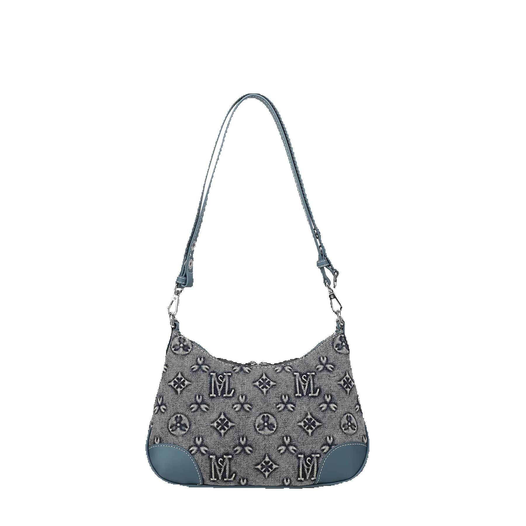 LORDLY KNACK New Niche Design High-End Denim Single Shoulder Underarm Chain Horn Fashion Handheld Crossbody Women's Bag - view 4