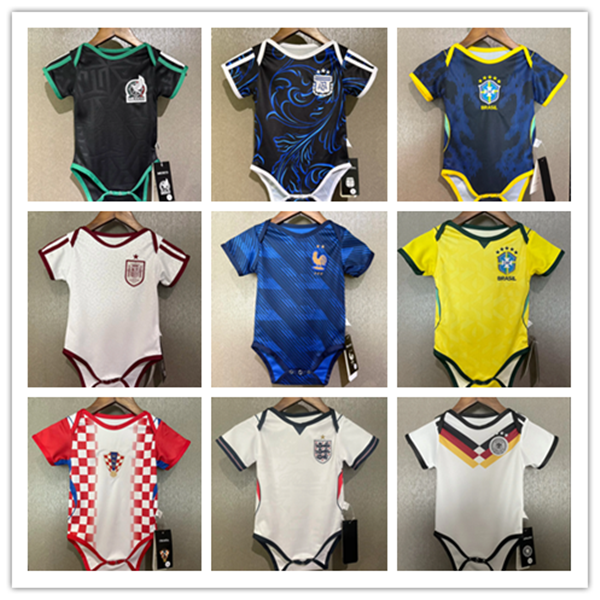 2026 World Cup England Baby Soccer Jerseys Algeria Colombia Portugal 26 27 Japan Argentina Mexico Germanyes Spain Brazil France Italy Croatia Football Baby Shirts