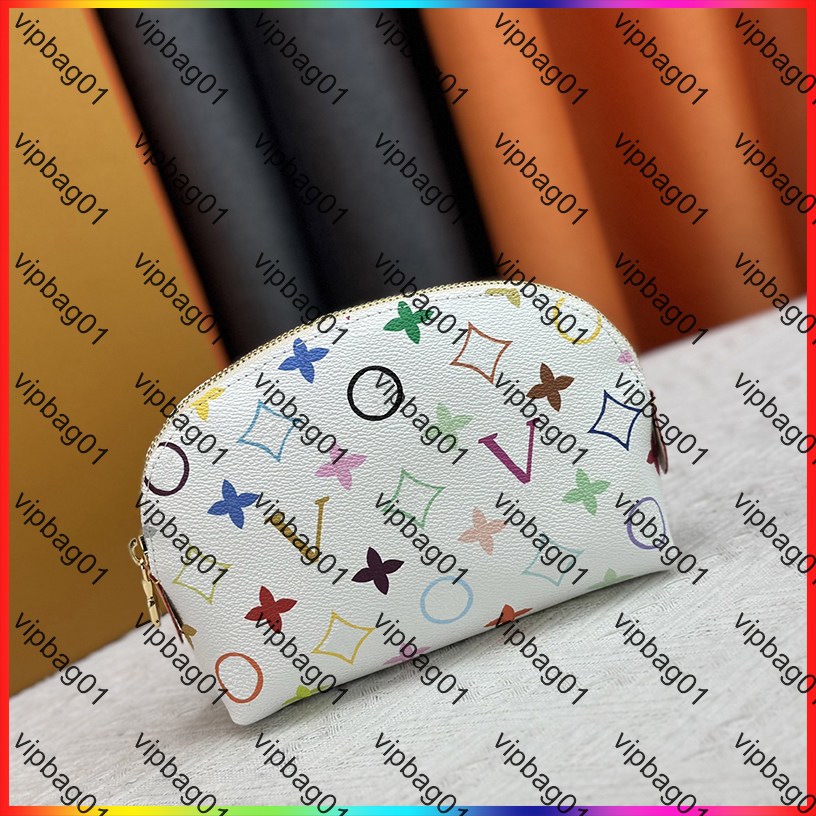 5A Luxury case makeup bag designer clutch Bag cosmetic bag vanity bag top quality travel pouch zipper storage bag fashion classic retro lady toiletry bag purse wallet