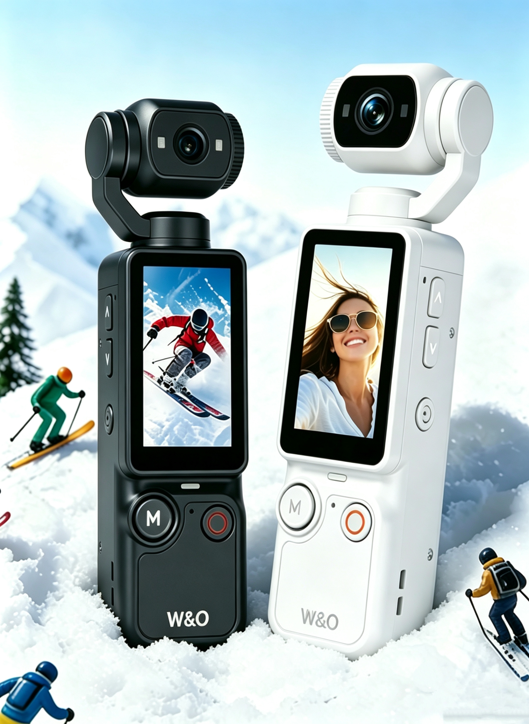 Q7 Action Camera, High Definition 4K, Outdoor Sports, Handheld Portable Recording Vlog, Travel Camera
