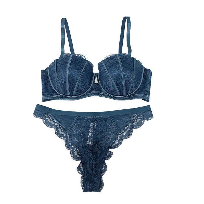 Balconette Bra Underwire Lace Sexy Neckline Comfort Support for Women foreign trade sexy half-cup lingerie for wo - view 6