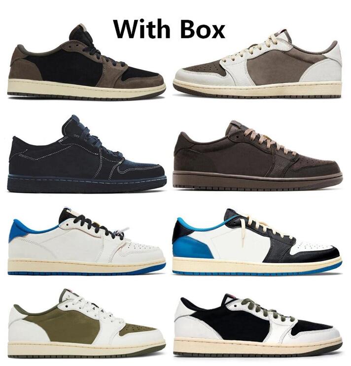 Best Quality Basketball Shoes Suede TS Low Reverse Mocha Medium Olive Fragment Blue Velvet Brown Men Women Sports Sneakers