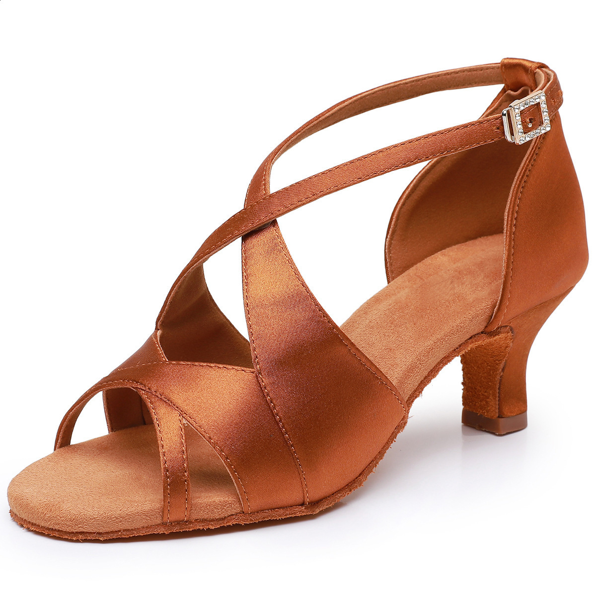 New Latin dance shoes outdoor women's adult soft soled shoes women's mid heel 260414