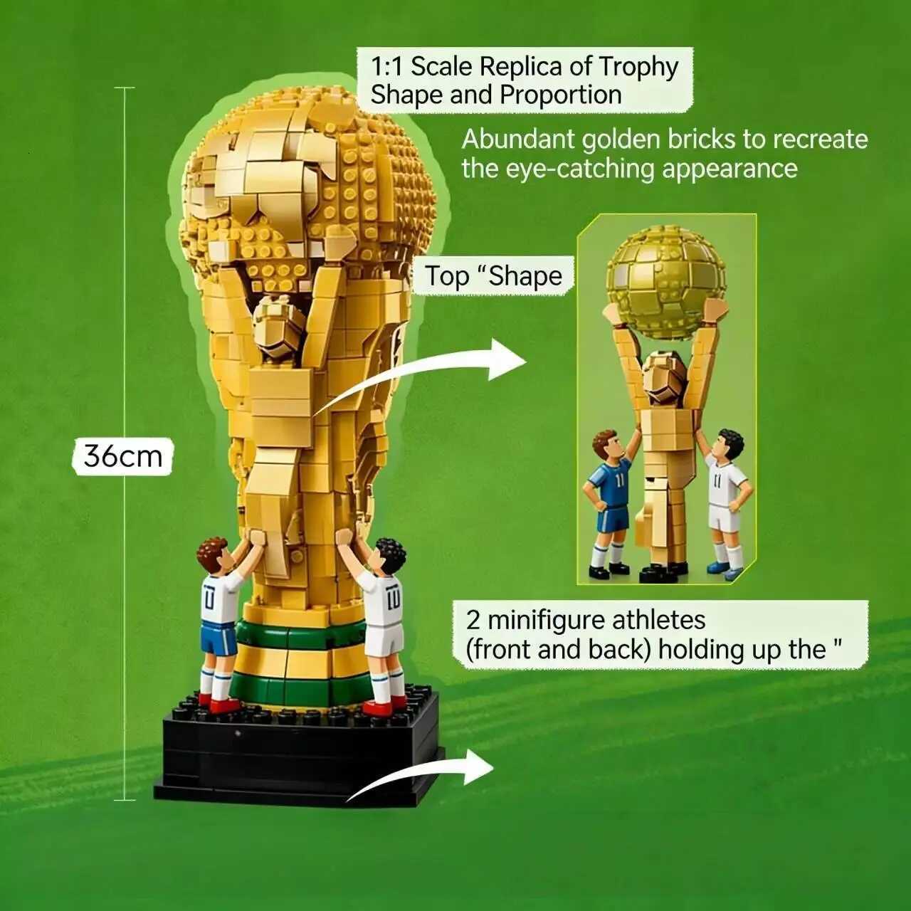 Unique 43020 2842pcs Family Fun Football Champion Building Set Collectible Model Kids Christmas ParTY Holiday GiftsT260414