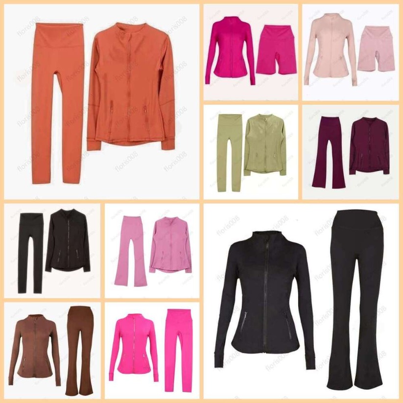 Hot sale Yoga Jacket Women set Define Workout Sport Coat Fitness Sports Quick Dry Activewear Top Solid Zip Up Short jacket High-grade material fhr