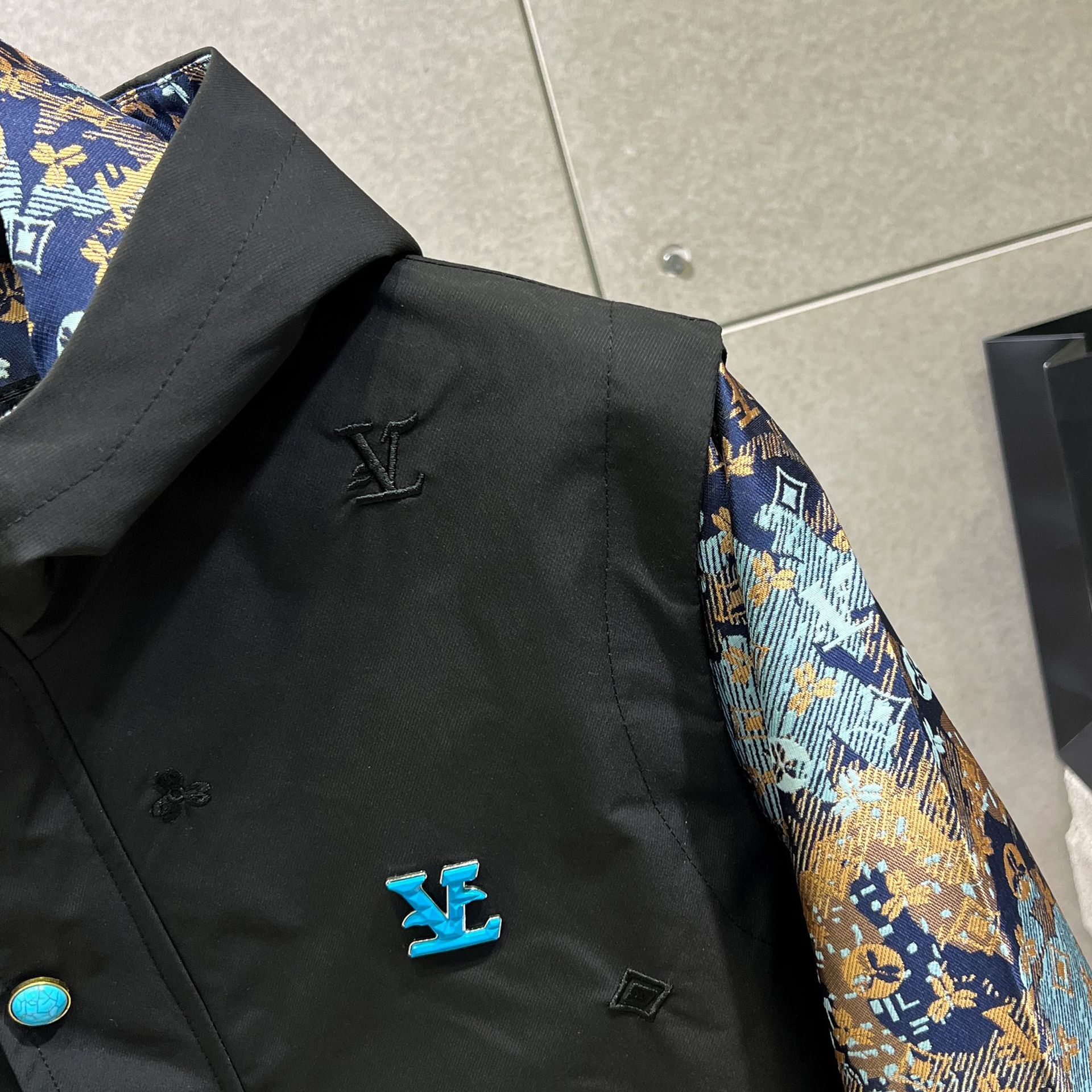 Designer Coat - Spring/summer New Style Fashionable Men's Jacket - Fashion Brand - Colorful Patchwork Print - Youth-fit Hooded Coat - Men's 