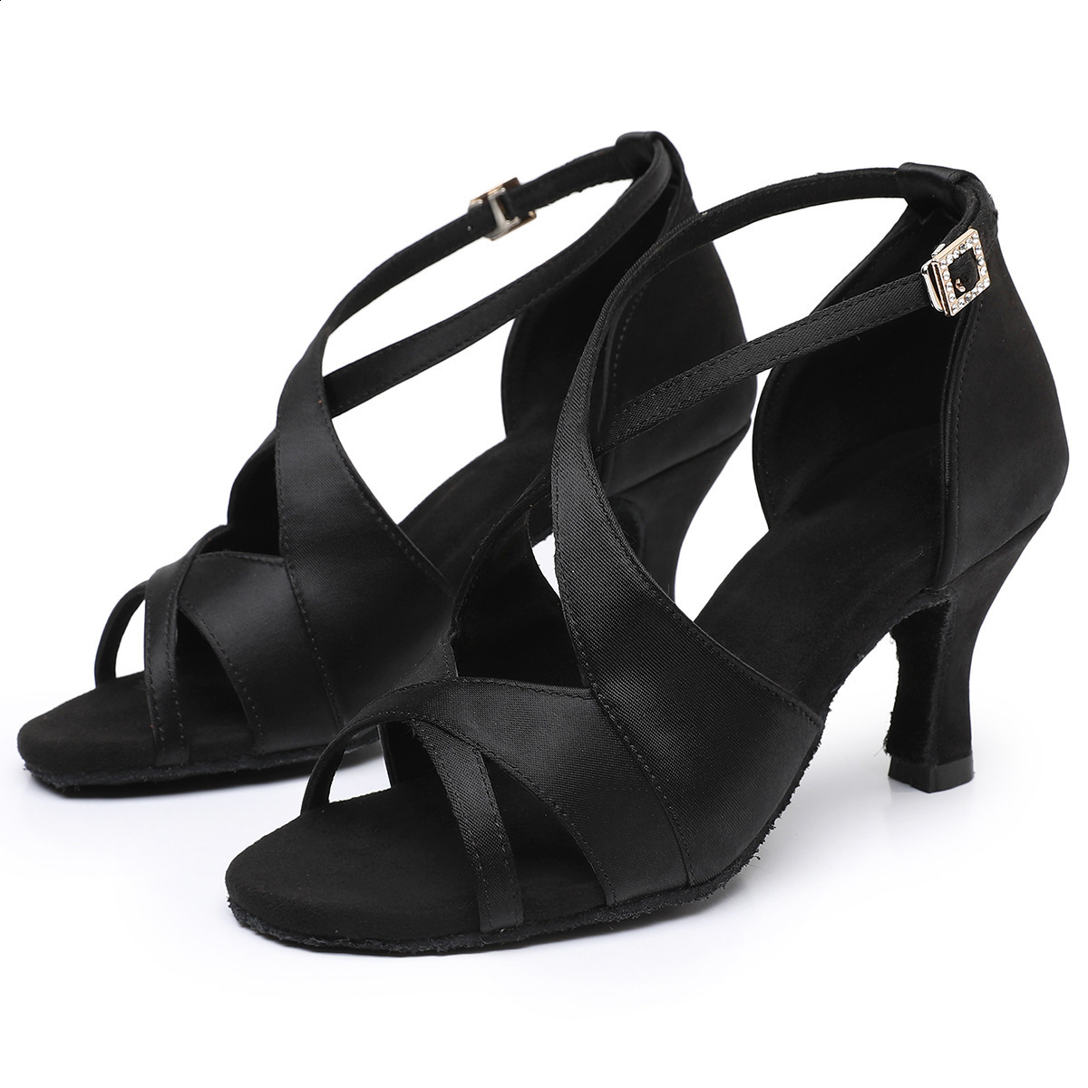 New Latin dance shoes outdoor women's adult soft soled shoes women's mid heel 260414 - view 6