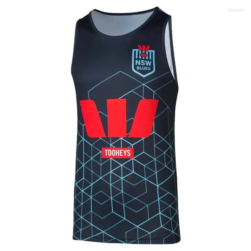 Men's Shorts NSW Blues State Of Origin Training Singlet - Mens Vest Summer Waistcoat T Shirt Top Colthing