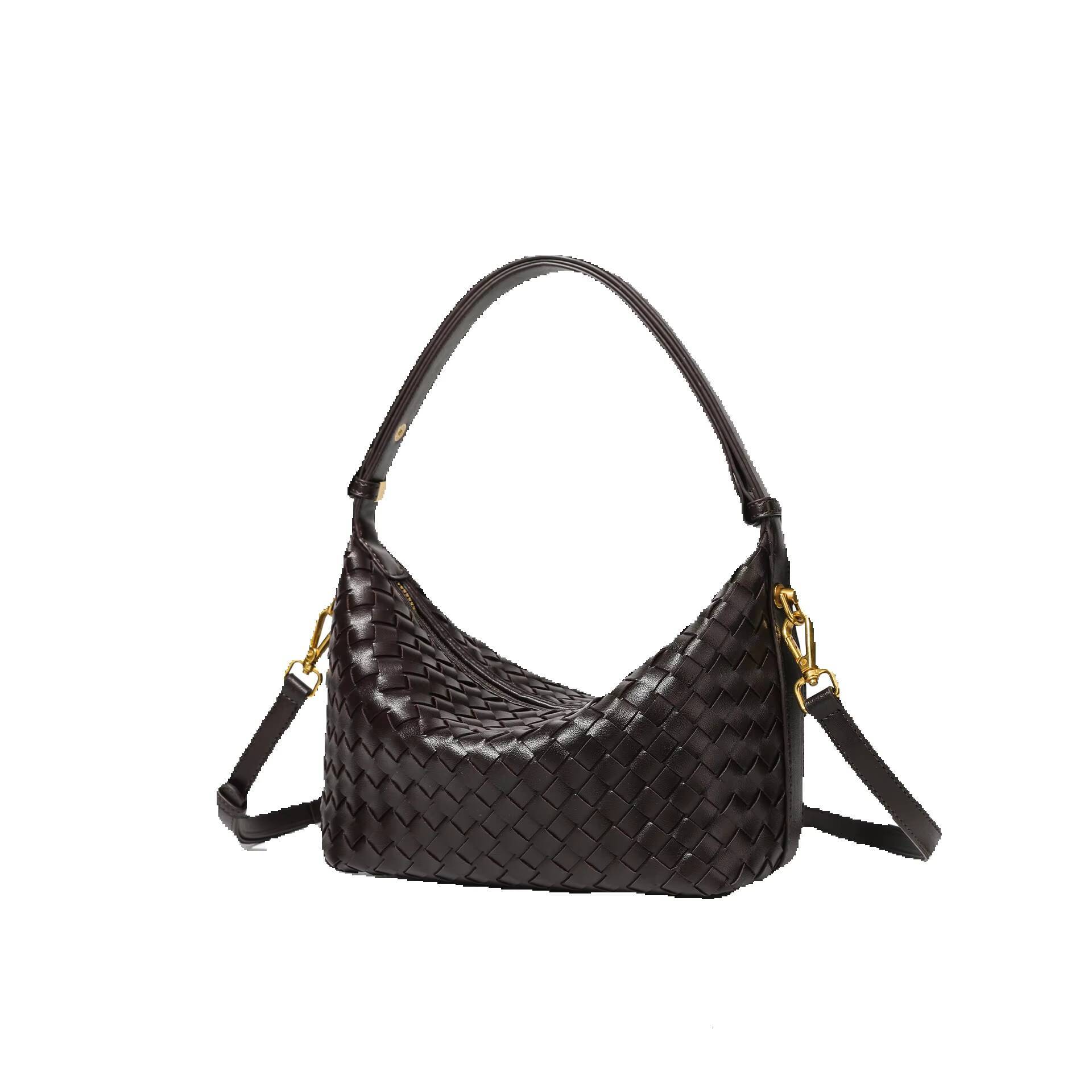 LORDLY KNACK New Model High-End Large-Capacity Portable Lunch Box Fashionable Crossbody Woven Bag, Niche Single-Shoulder Underarm Women's Bag