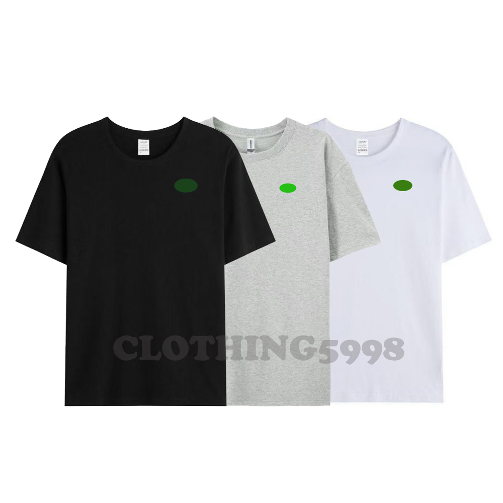 Designer shirt mens t shirts graphic embroidery tee summer tees luxury unisex holiday solid color pure cotton pure cotton short sleeve fashion casual size s-3xl
