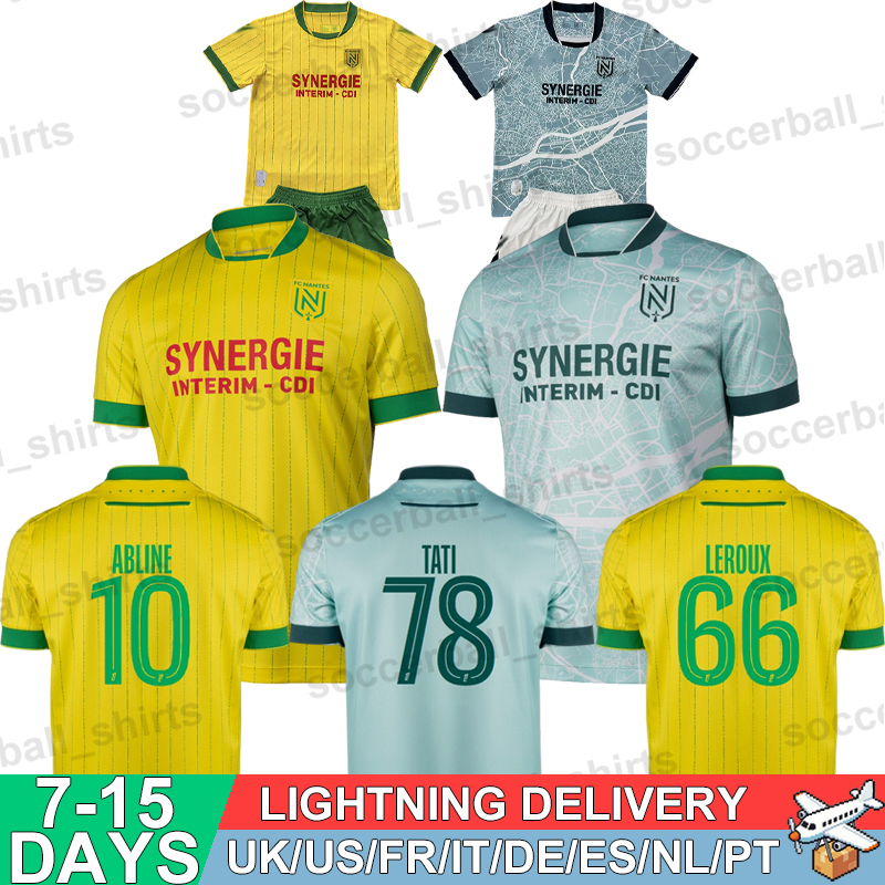 Nantes Jerseys 25 26 Football Soccer Jerseys 26 27 Retro Football Shirts Tops Kits Men Kids Women Fans Player 3XL 4XL