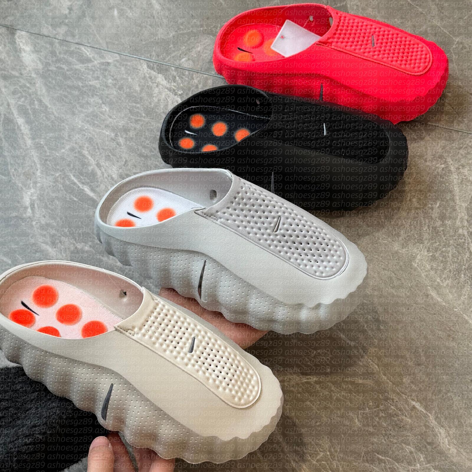 Desginer Mind 001 Slide Slides Mind001 Slippers Soft Rubber Tech Comfortable Sandals Mules Clog Black Red Bone Light Smoke Grey Men Women Summer Size 36-47
