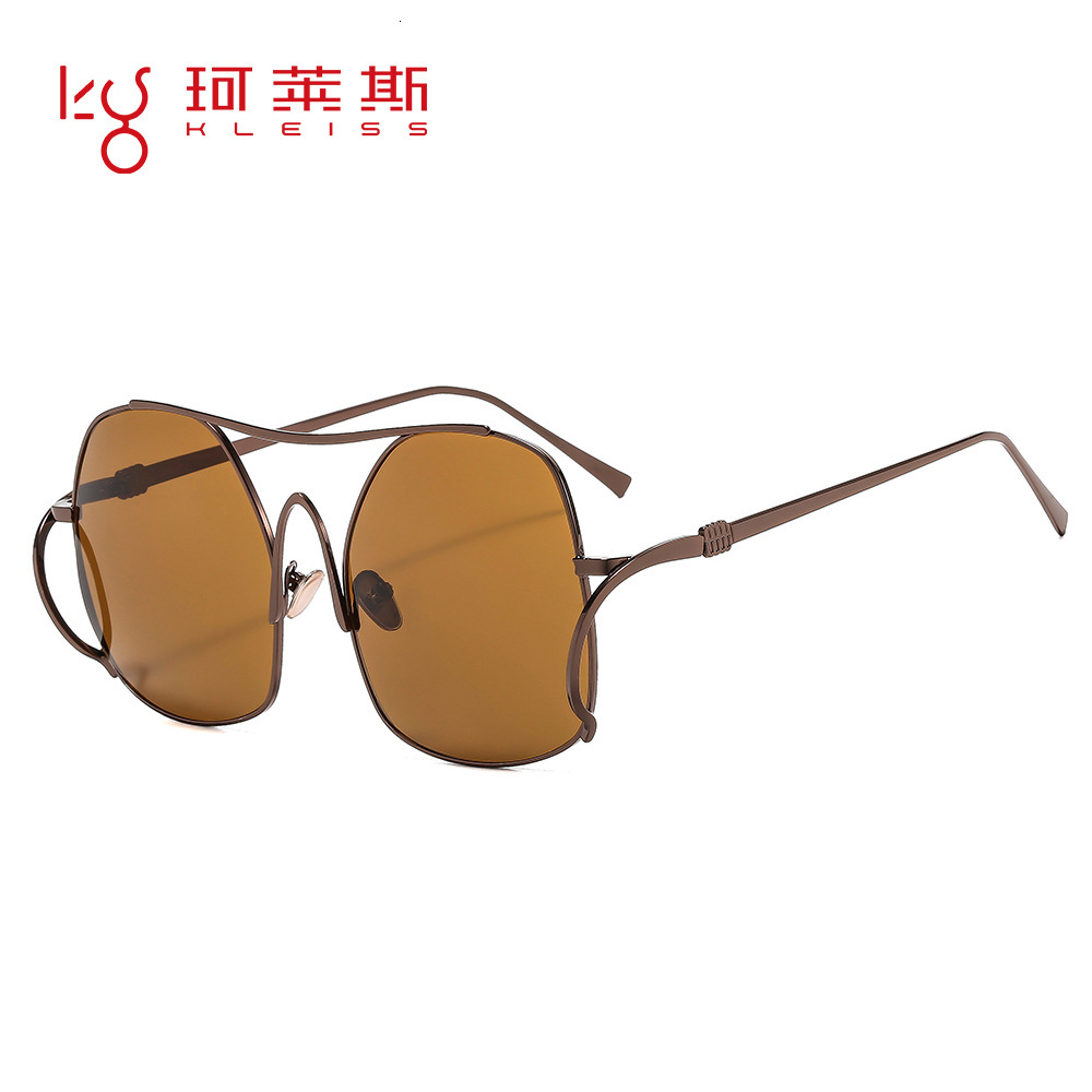 New Style Large Frame Personality High-end Fashion Trend Versatile Internet Celebrity Women's Sunglasses - view 5