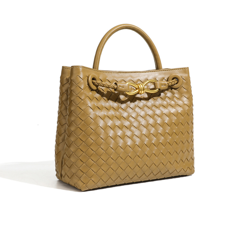 LORDLY KNACK High-End New Women's Casual Hand-Woven Fashionable Shoulder And Crossbody Tote Bag, Trendy Versatile Handbag