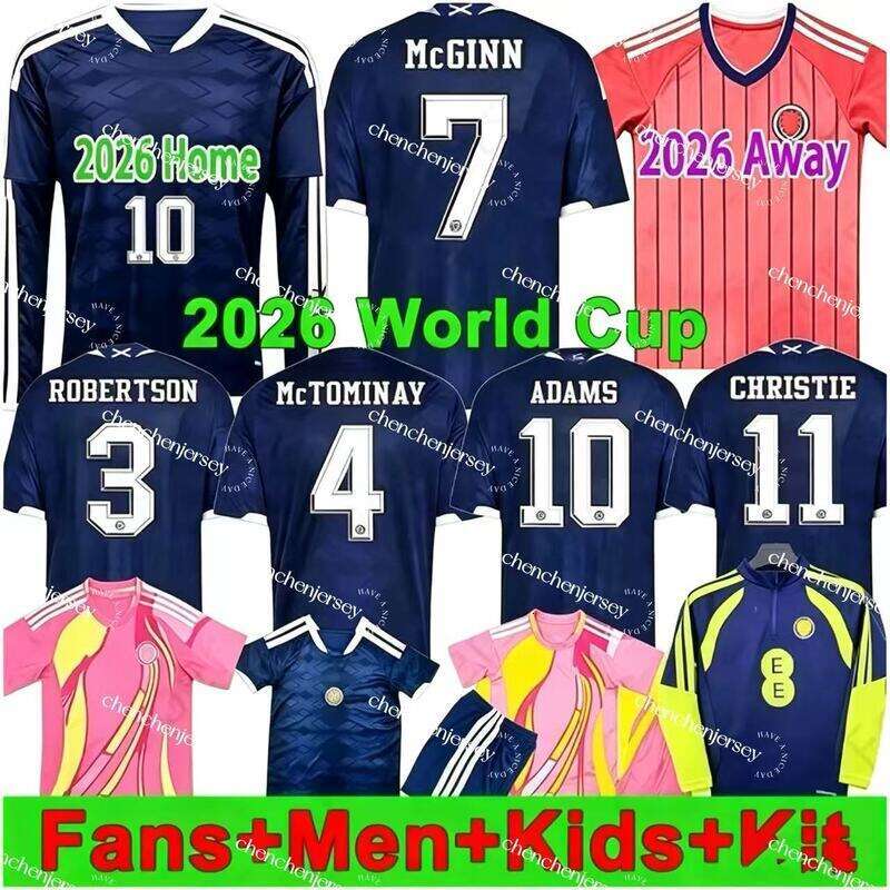 Scotland Football Shirt 2026 Soccer Jerseys ROBERTSON McTominay McGREGOR SHANKLAND MCGREGOR SOCCER jersey Home Away thrid maillot de Foot men kids kits unifrom Set