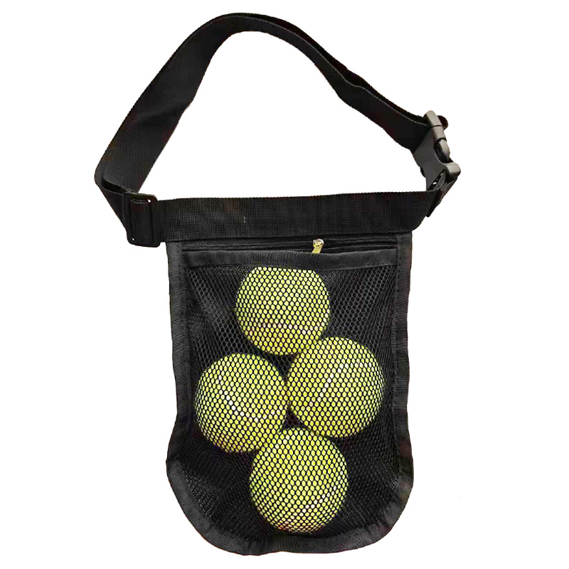 Tennis Bags Sports Fanny Pack, Storage Bags, Ball Bag, Tennis Ball Pickleball Bag Portable, Large-capacity Ball Pickup, Storage Pocket, Single Practic