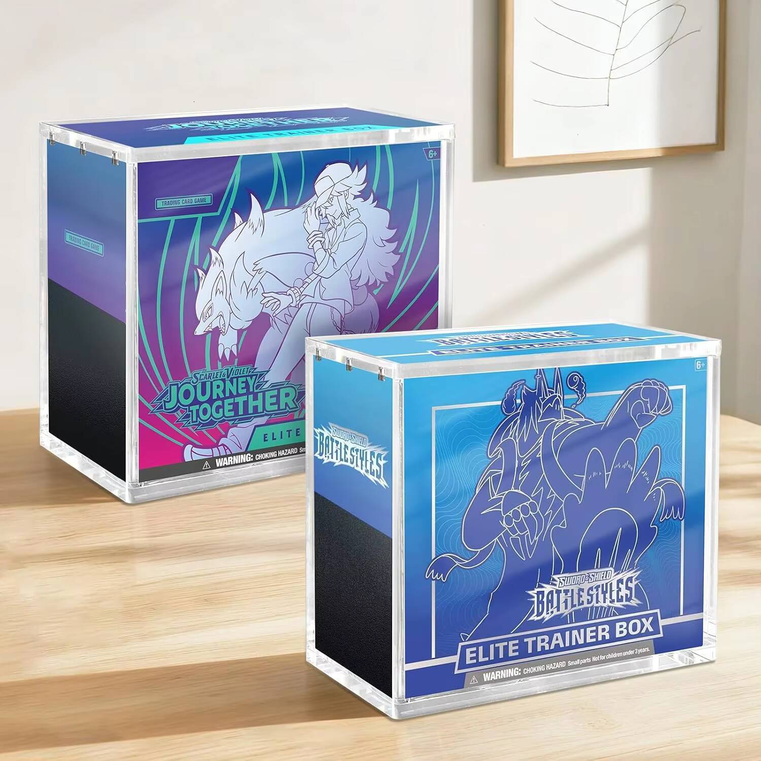 Magnetic Lid Elite Trainer Edition ETB Acrylic Display Case with Height-Adjustable Transparent Protective Box
