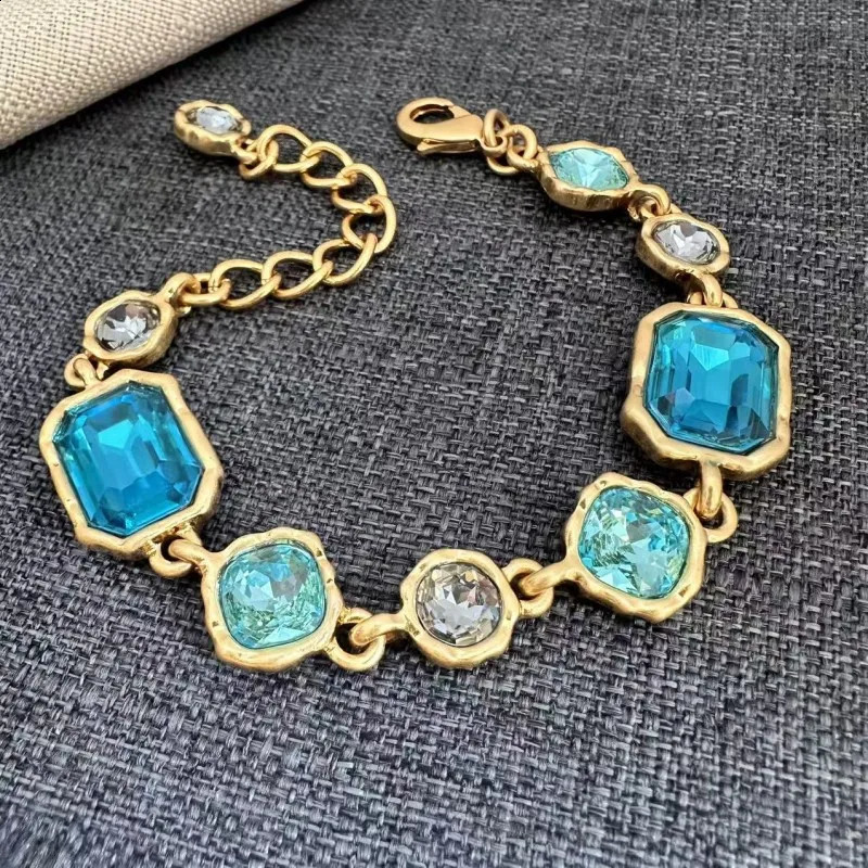 Os Fashion Jewelry Bright Geometric Colorful Glass Bracelet Womens Party Accessory 260414 - view 3
