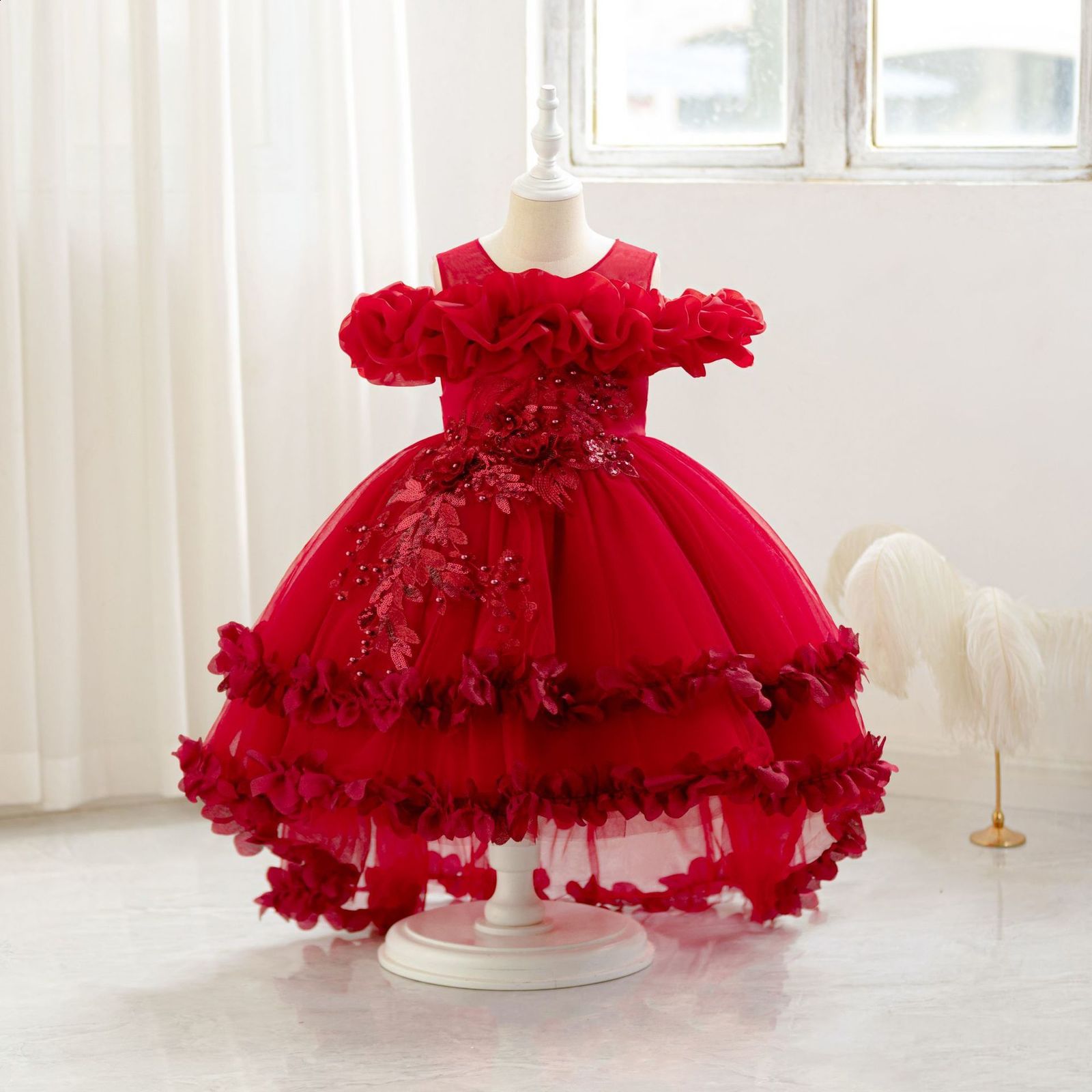 Baby Girl Summer Duck y Pink Plaid Turkish Vintage Ball Gown Princess Dress for Easter Eid Birthday Party B257 251010