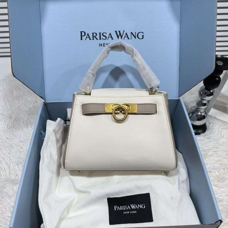 French Style Parisa Wang High Version Madison Genuine Leather Top Handle Bag Women Luxury Shoulder Crossbody Bag Commute Bag SENYY