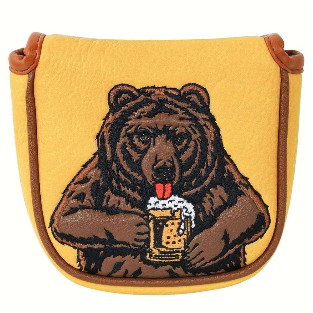 Golf Mallet cover Club Cover Beer Bear Essential Accessory For Dad 26Y0414