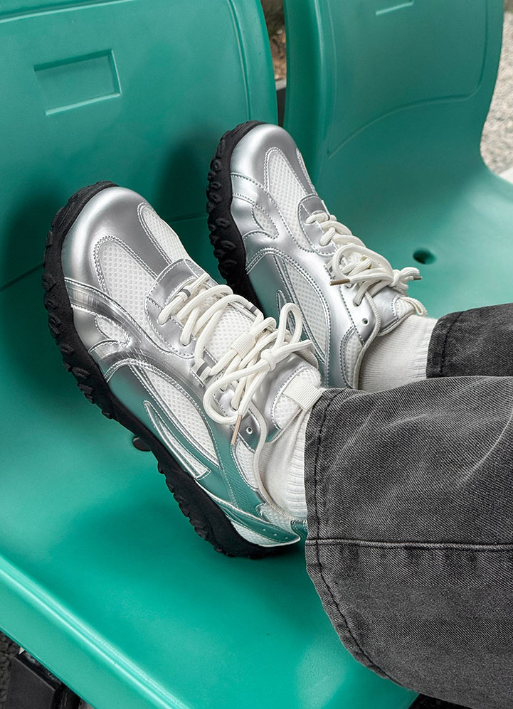 2026 New Men's Casual Sports Shoes Mesh Fabric Thick-soled Men's Shoes Trendy and Versatile Hiking Shoes for Men