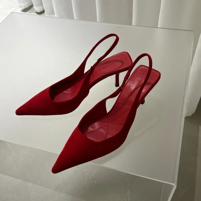 Womens Sexy Red High Heels Summer Strappy Sandals Comfortable Pointed Toe Women Fashion Stiletto Shoes 260415