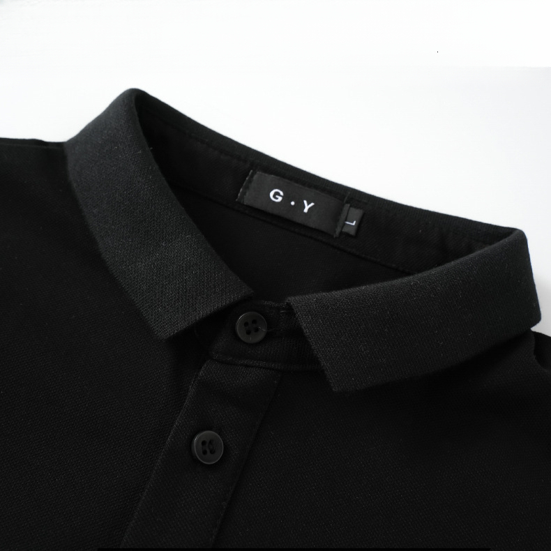 Black And White Striped Lapel Designer T-shirt Luxury Fashion Slim Fit Men's Business Short Sleeved Polo Shirt Outdoor Casual Trend Brand Versati