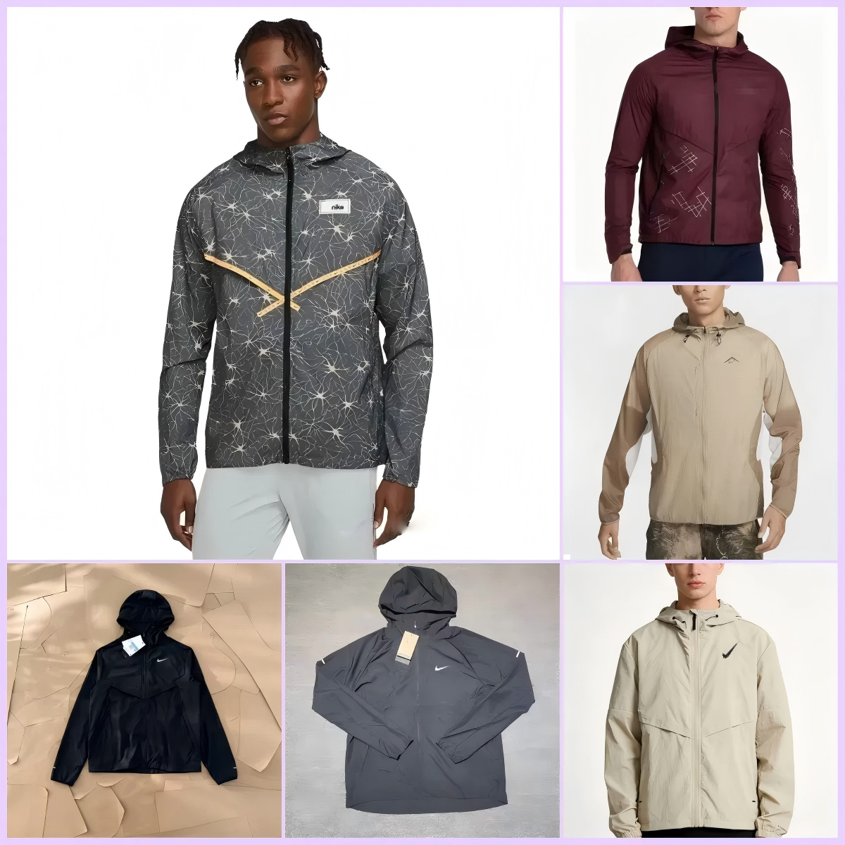 Mens Jacket Sports Windbreaker hooded jogger jackets Zipper Waterproof Hoodie jacket Thin windproof sportswear Coat Training Sunscreen outwear summer Tracksuit