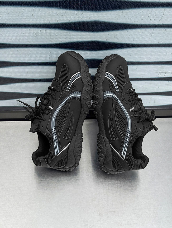 2026 New Men's Casual Sports Shoes Mesh Fabric Thick-soled Men's Shoes Trendy and Versatile Hiking Shoes for Men